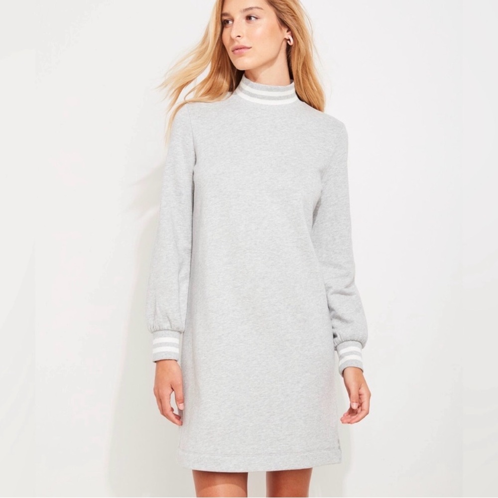 Vineyard Vines Light Gray Long Sleeve Dress